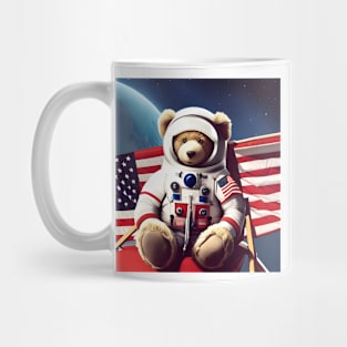 Teddy in a Space suit on the Moon Mug